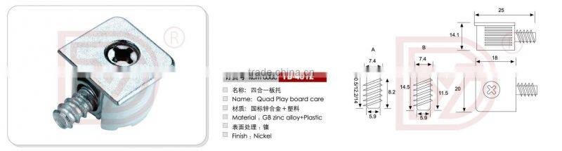 Diverse styles plastic shelf/board support bolt