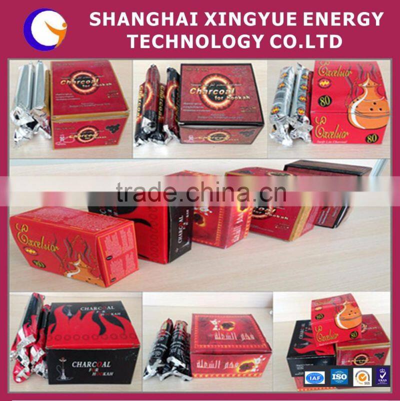 Lights Quickly burning long time healthy wood ARAB charcoal hookah shisha of factory price