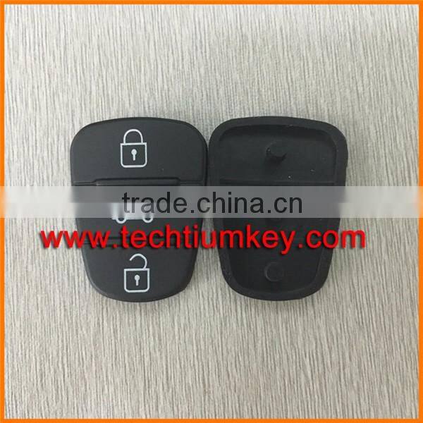 Shenzhen car keys wholesale supplier For Hyundai 3 button remote button rubber key pad