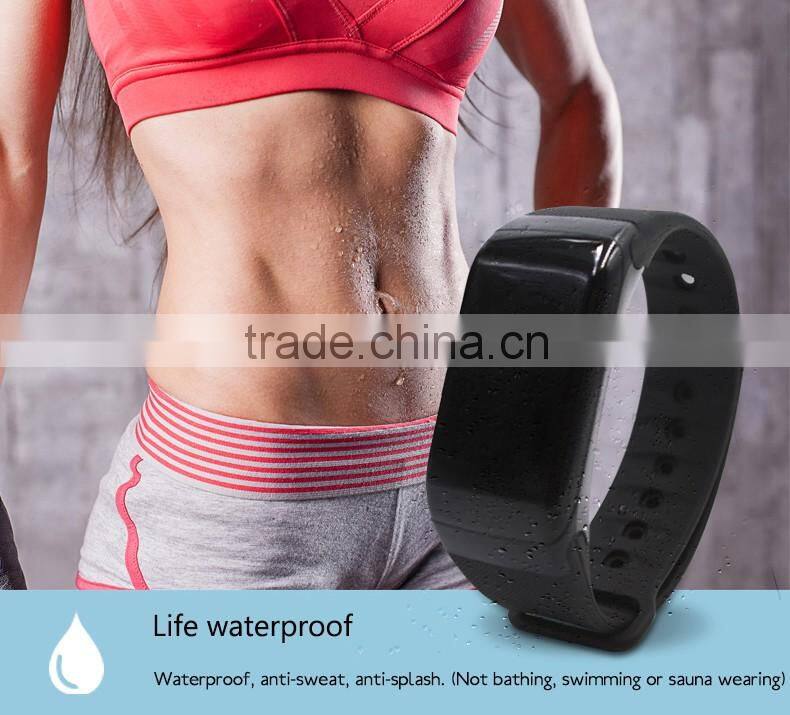 2016 NEW arrival touch sensor sensitivity smart band heart rate,kalories,steps monitor