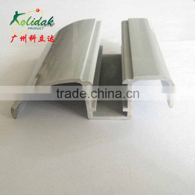 Gray plastic profile products extrusion