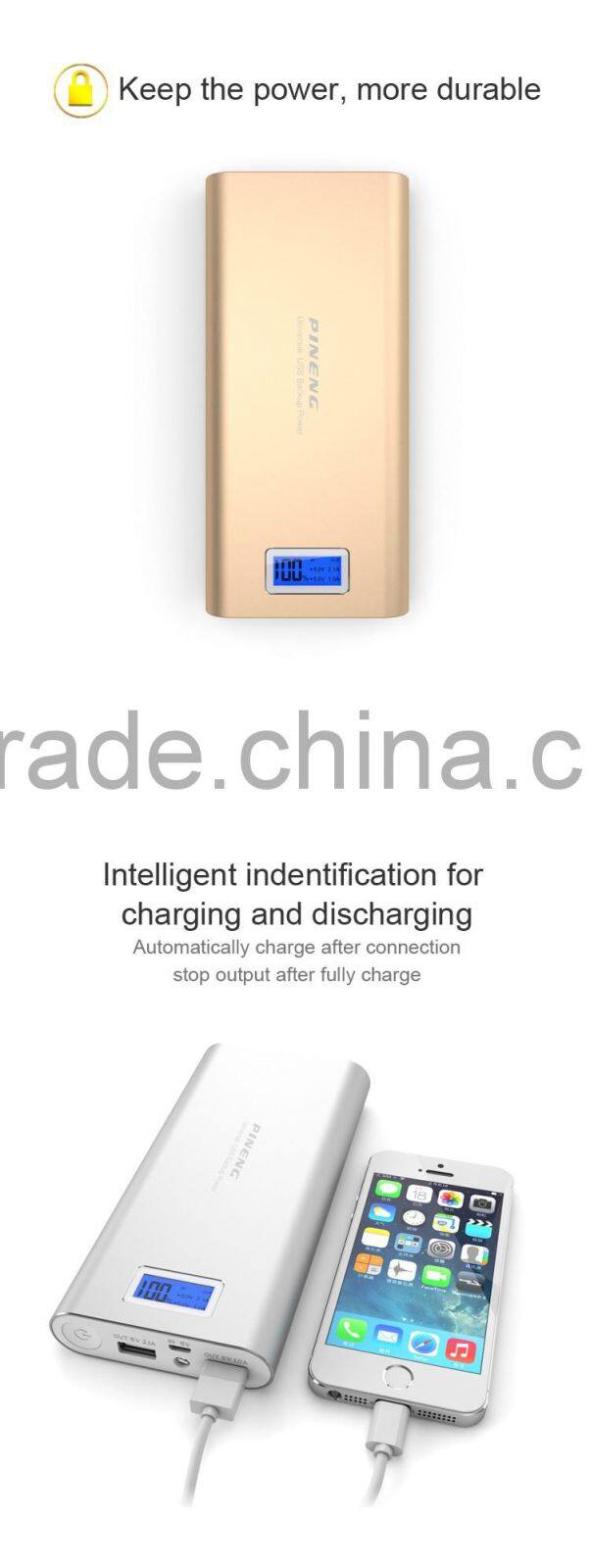 PINENG 20000mAh PN-989 High Capacity with LCD Display power bank