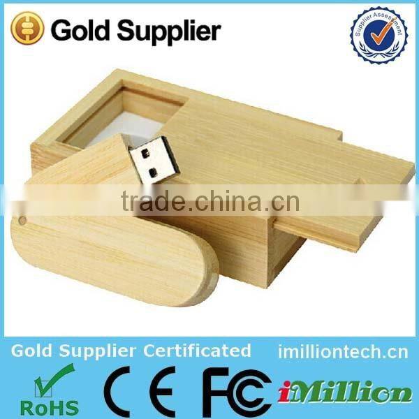 wooden usb sticks 16gb with box for photography wedding studio shop promotion