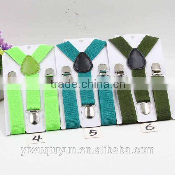 40 colors Lovely Baby Boys Girls Clip-on Suspender Y-Back Child Elastic Suspenders