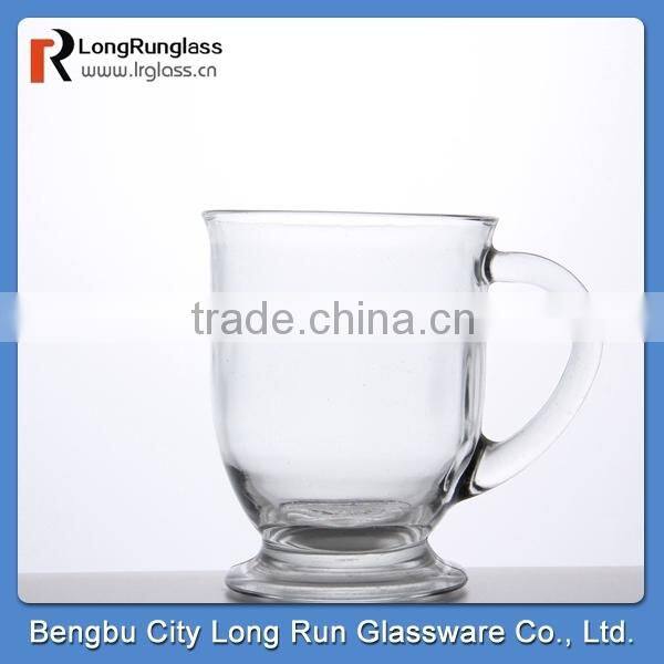 LongRun classical shape clear beer glass mug with heavy round bottom