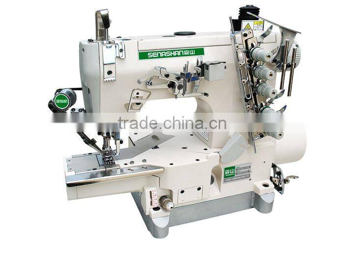 JY600-01DA direct-drive high-speed small flat bed interlock industrial power used sewing machine foot pedal (with auto trimmer)