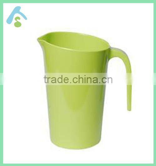 Solid color melamine kettle with handle