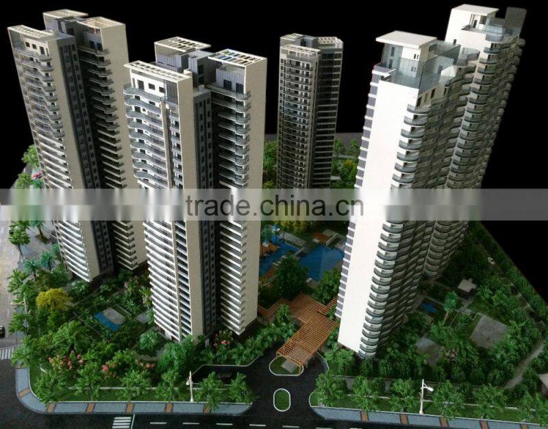Service Flat Maquette building architectural scale model maker