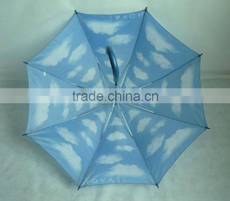 25"x8k hot sale auto open straight cloud umbrella
