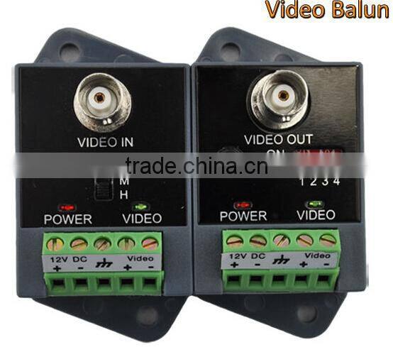 Twlsted pair video balun tansceiver for cctv