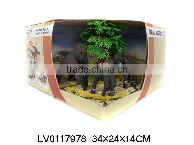 Non-toxic plastic animal toys,lifelike chimpanzee toy