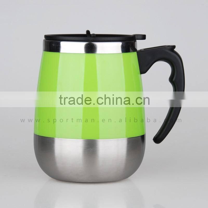 16oz reliable quality blue coffee mug hot China product auto travel tea mug assorted color wholesale water cup