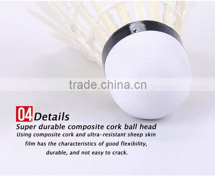 Durable Duck Feather Super Quality Brand Badminton Shuttlecock