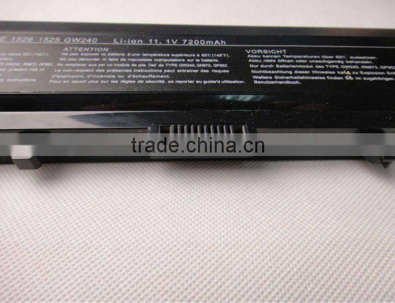 6 CELLS laptop battery pack replace for DELL inspiron 1525 /1526 XPS M1330 XPS M1530 series