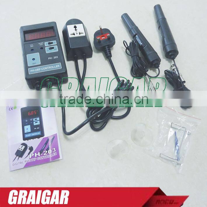PH-203 Digital pH Controller,ORP Controller, ph tester, ph meter