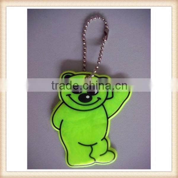 Promotional gifts custom reflective soft pvc key tags holder