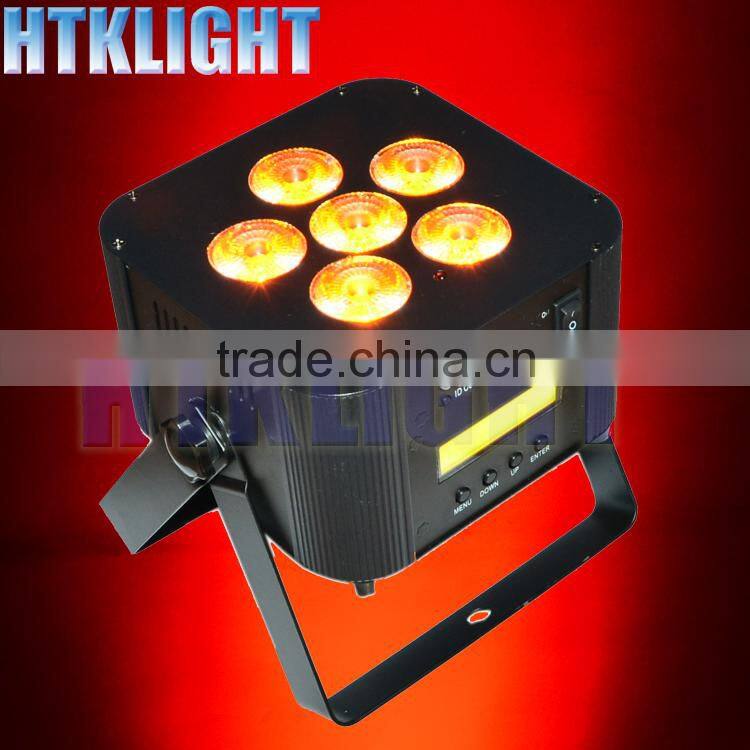 led par light 6*18w 6in1 rgbwa uv party light