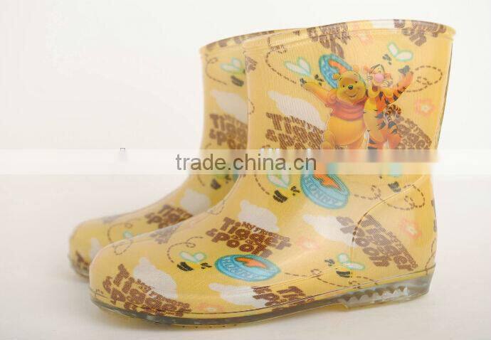 Cartoon rainboots for kids, cute pvc rain shoes, water proof shoes
