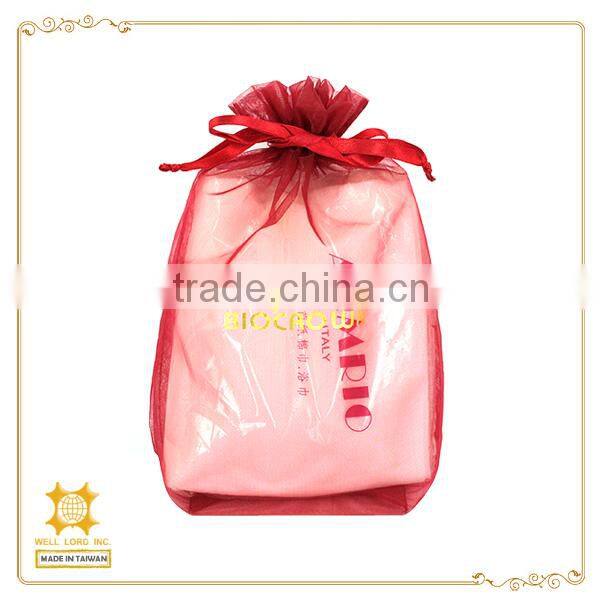 Purple romantic exquisite satin cosmetic packaging bag