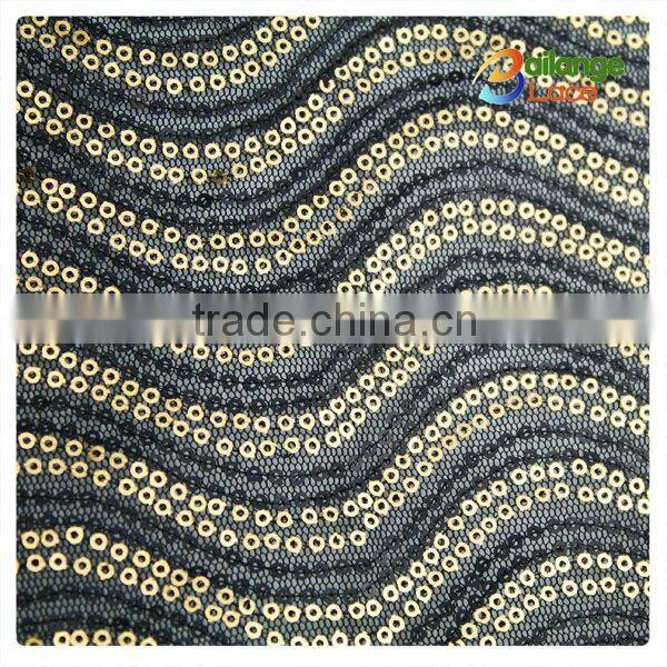 Hot sale fashion new design embroidery fabrics beads sequin guangzhou wholesale