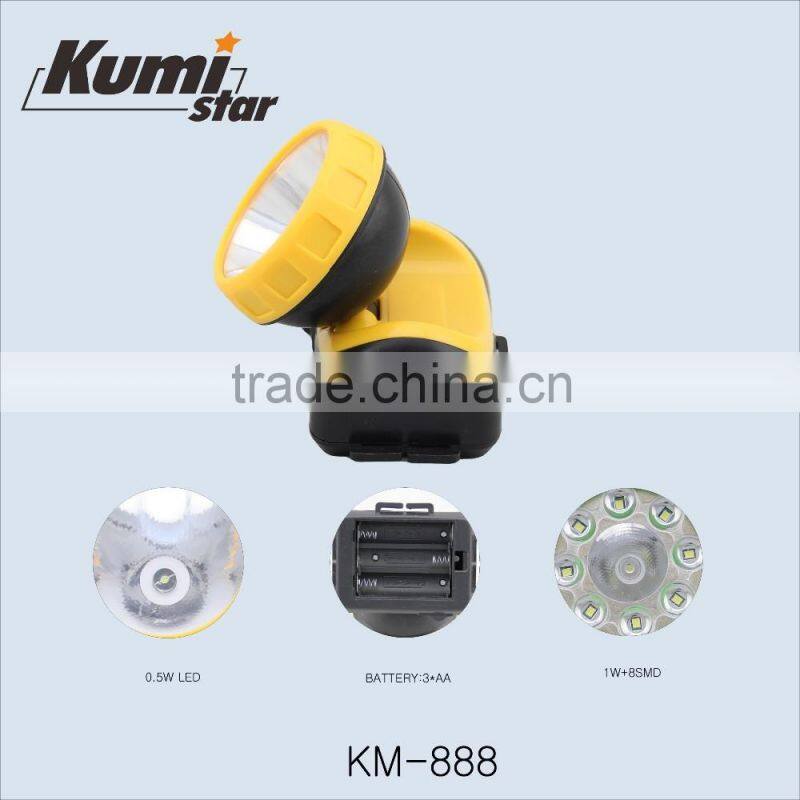 dry battery led headlamp flashlight KM-0034