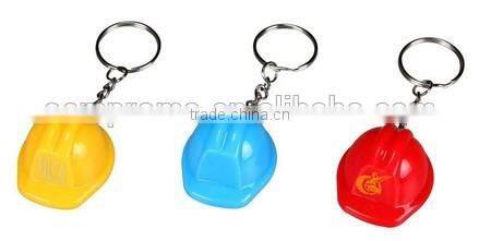 Popular Promotional Bottle Cap Safety Helmet Keychain