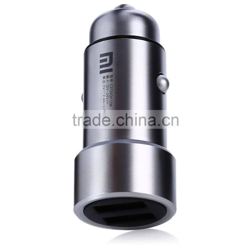Original Xiaomi Car Charger Dual USB Car-Charger Fast Charging Quick Charge Car Chargers Competiable with Most Phones Tablet PC