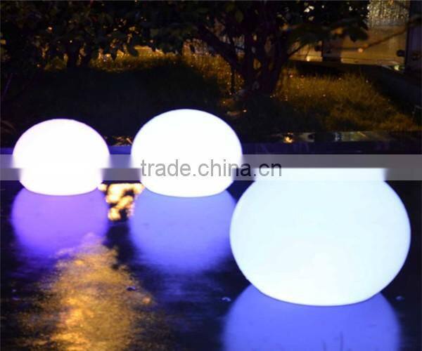 2015 Hot Sale 16 color change plasitc Ball Shape Led Light