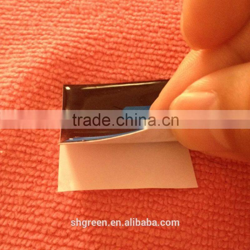 Black crystal dome sticker for metal production