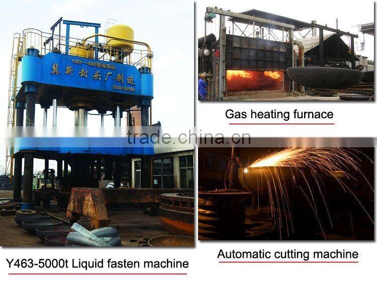 ASME hot pressed carbon steel hemispheres dished ends