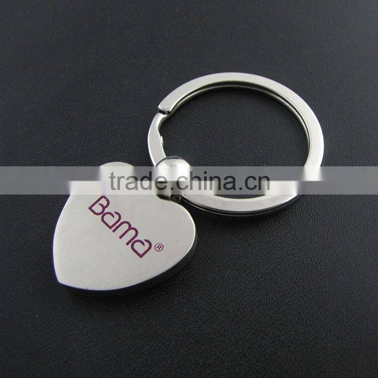 New Design Romantic Heart Keychain 2 Pieces Broken Heart Shaped Keychain For Couples Best Gift