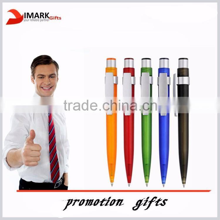 top sale advertising ballpoint pen with bright color tube