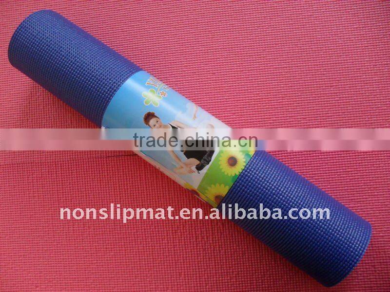Size 173x61cm PVC anti slip yoga mat