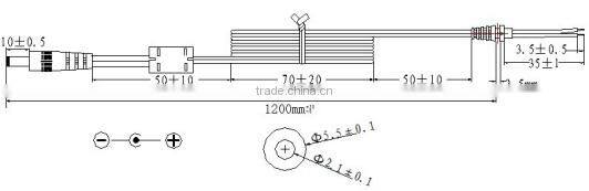 100-240 vac power supply ac dc 12v 6a the power adapter