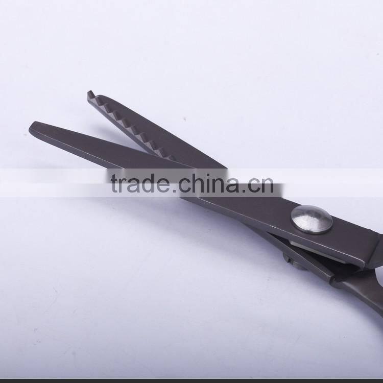 S45.8010-2016 New style high quality full stainless stee coating titanium pinking shears