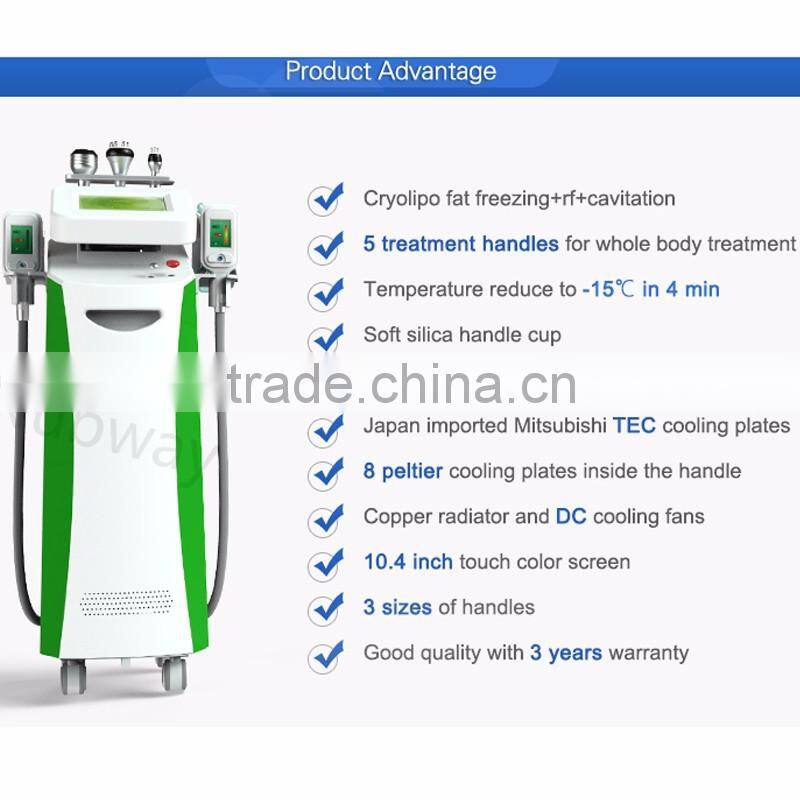 Multifunctional beauty device feeze fat machine for body slimming Cryolipolysis Slimming machine