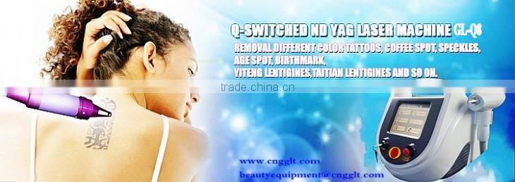8 inch Super touch screen portable long pulse Q switched nd YAG laser tattoo removal