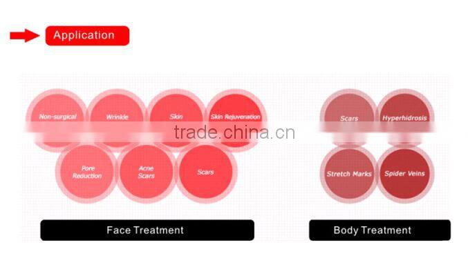 Hot skin tighten fractional rf machine microneedle skin wrinkle, wrinkle removal microneedle RF -MNF100