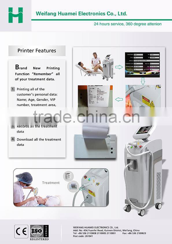2015 Newest 808nm diode laser hair removal machine with long lifetime and warranty