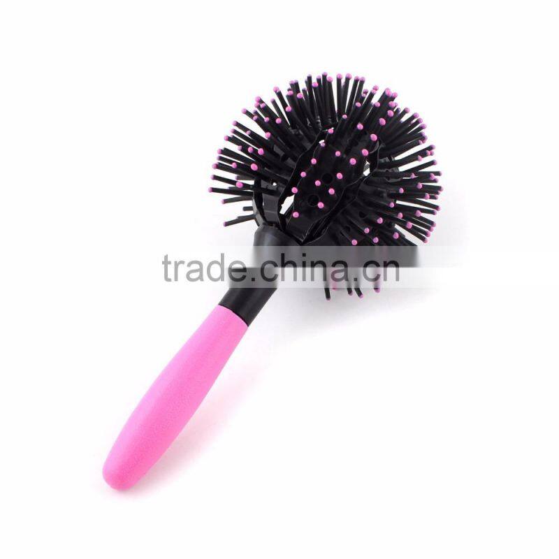 3D Hair Curl Brush Ball Style Blow Drying Detangling Heat Resistant Hair Comb