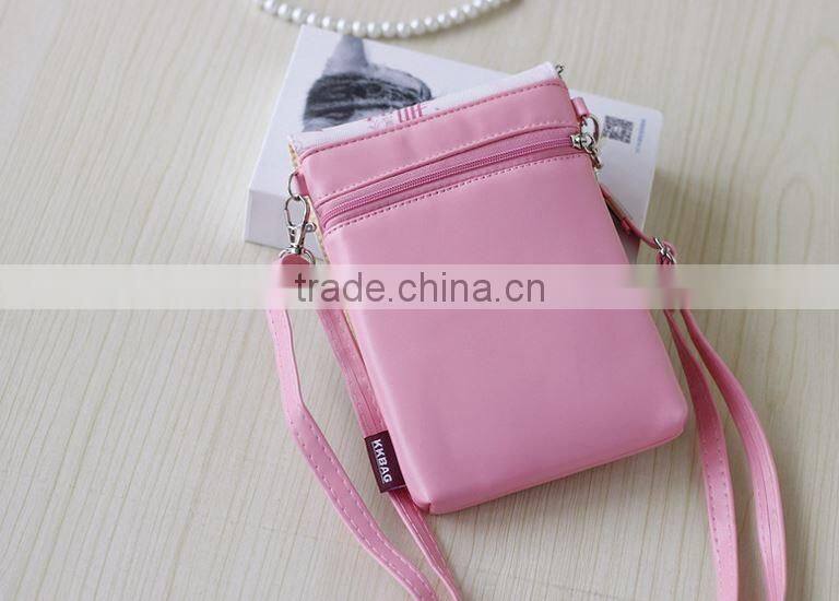 Smooth custom Leather mobile Phone Bag, High Quality mobile Phone Bag, Leather Purse Shoulder mobile phone Bag