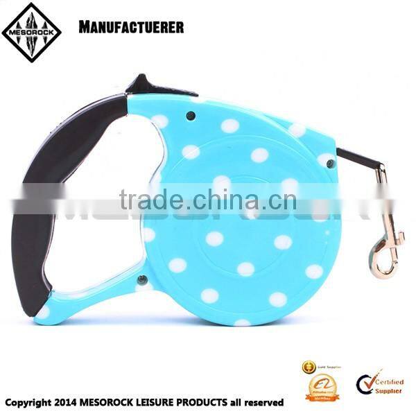 Fashion design colorful handhold pet leash retractable dog leash
