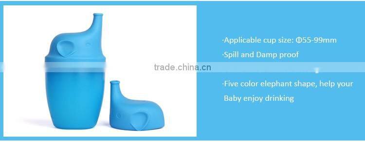Kid product colorful leakproof food grade silicone sippy cup lid