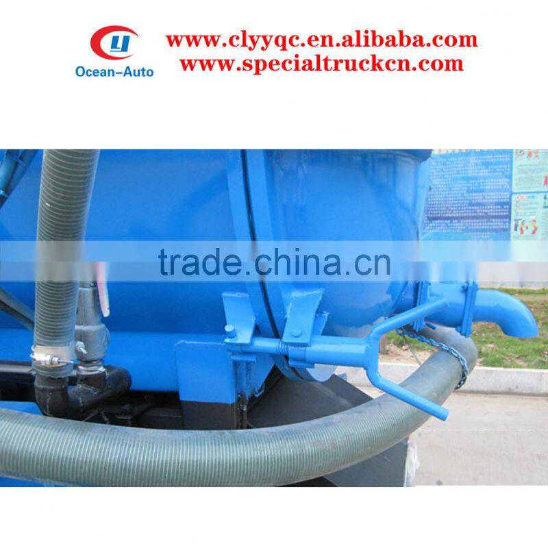 jet vacuum truck, Dongfeng brand 4cbm sewage suction truck