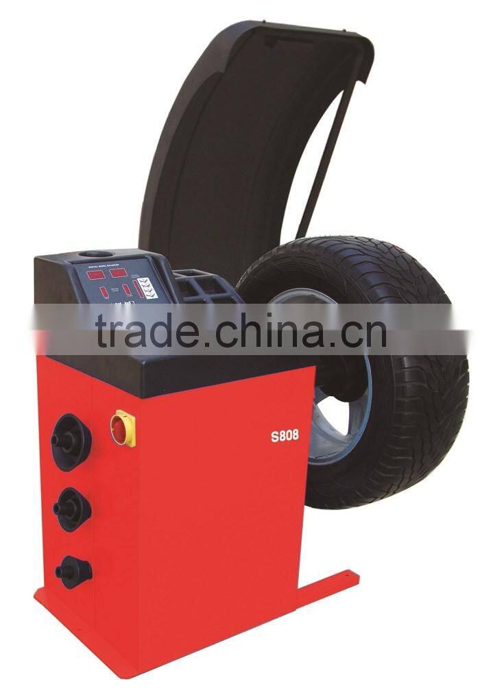 Utilitarian Wheel Balancer Machine With Self-diagnosis And self-calibration.