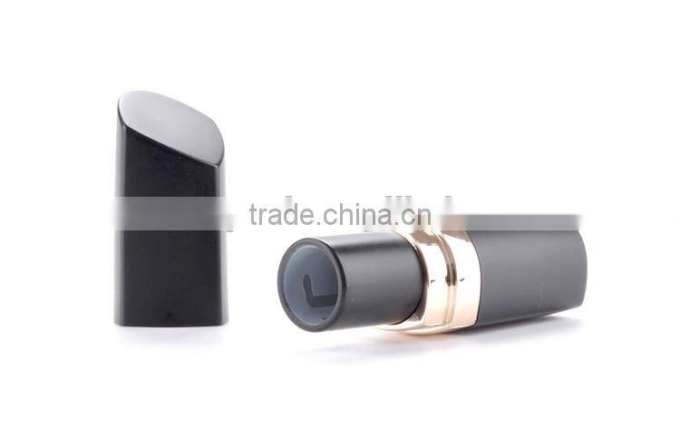 Made in China plastic lipstick case/matte black lipstick tube