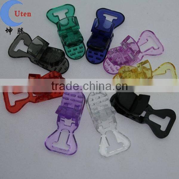 Colorful T Design Plastic Pacifier Clip