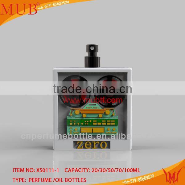 20ml 30ml 50ml 70ml 100ml Tape Design Colored Perfume Bottle,customized perfume spray bottles