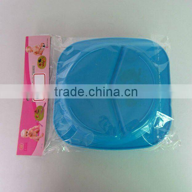 5pcs square plate plastic picnic set