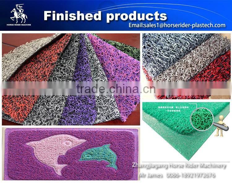 Horse Rider Machinery PVC Plastic Carpet Extrusion Line Manufacturer